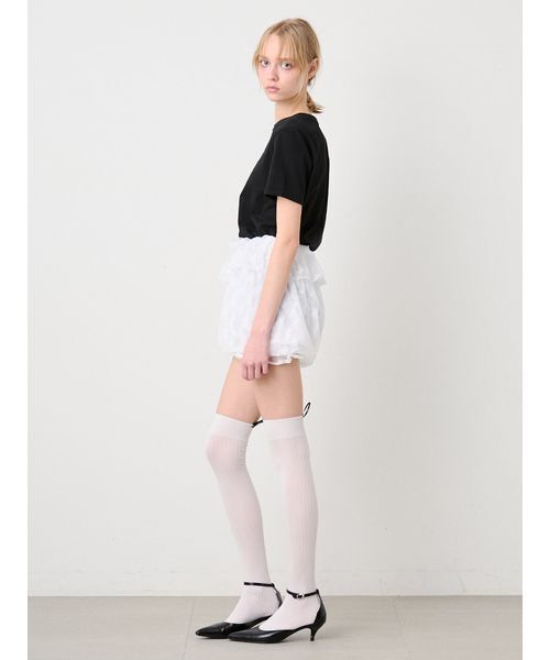 SORIN(ソリン )の「Lace Cutwork Tshirt/レースカットワークTシャツ(Tシャツ/カットソー・レディース・ブラック/ホワイト・38)」の16枚目の写真