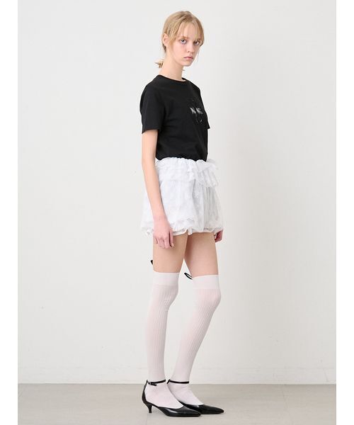 SORIN(ソリン )の「Lace Cutwork Tshirt/レースカットワークTシャツ(Tシャツ/カットソー・レディース・ブラック/ホワイト・38)」の17枚目の写真
