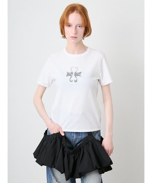 SORIN(ソリン )の「Lace Cutwork Tshirt/レースカットワークTシャツ(Tシャツ/カットソー・レディース・ブラック/ホワイト・38)」の19枚目の写真