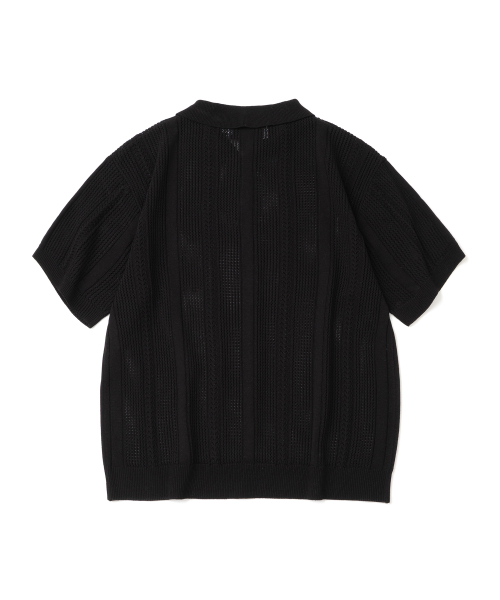 KNITTED（ニッティド）の「リネンスカシカラー半袖ニットBLACK（ニット/セーター・レディース・その他・MEDIUM/LARGE/X-LARGE）」の6枚目の写真