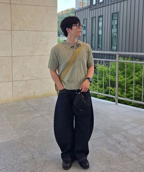 KNITTED（ニッティド）の「リネンスカシカラー半袖ニットBLACK（ニット/セーター・レディース・その他・MEDIUM/LARGE/X-LARGE）」の9枚目の写真