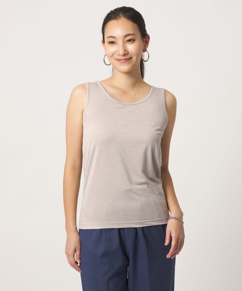 A DAY IN THE LIFE UNITED ARROWS（アデイインザライフユナイテッドアローズ）の「ラメ ベア タンクトップ＜A DAY IN THE LIFE＞（Tシャツ/カットソー・レディース・ライトグレー/その他1/ブラック・FREE）」の3枚目の写真