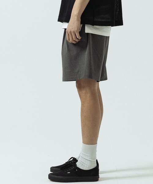 SLICK(スリック)の「【SLICK/スリック】T/R Stretch Two Tuck Easy Shorts/T/Rストレッチツータックイージーショーツ(その他パンツ・メンズ・ブラック/チャコールグレー・1/2/3)」の12枚目の写真