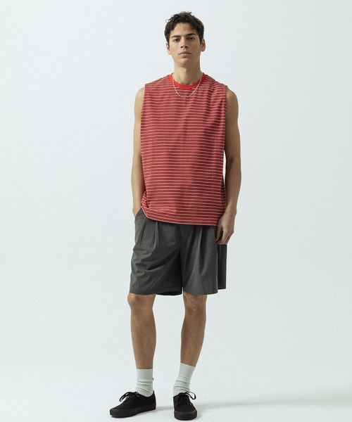SLICK(スリック)の「【SLICK/スリック】T/R Stretch Two Tuck Easy Shorts/T/Rストレッチツータックイージーショーツ(その他パンツ・メンズ・ブラック/チャコールグレー・1/2/3)」の17枚目の写真