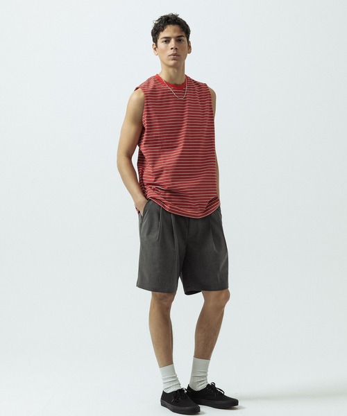 SLICK(スリック)の「【SLICK/スリック】T/R Stretch Two Tuck Easy Shorts/T/Rストレッチツータックイージーショーツ(その他パンツ・メンズ・ブラック/チャコールグレー・1/2/3)」の19枚目の写真