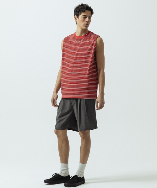 SLICK(スリック)の「【SLICK/スリック】T/R Stretch Two Tuck Easy Shorts/T/Rストレッチツータックイージーショーツ(その他パンツ・メンズ・ブラック/チャコールグレー・1/2/3)」の21枚目の写真