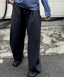 NVRFRGT（ネヴァーフォーゲット）の「summer carve leg trousers super 110/Super 110s/バレルレッグシルエット/バルーンシルエット/NVRFRGT（スラックス）」