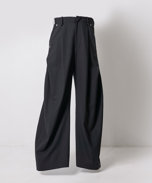 CONZ(コンズ)の「summer carve leg trousers super 110(スラックス・メンズ・ライトグレー/ブルーグレー/ブラック/ストライプ・1/3/2)」の5枚目の写真