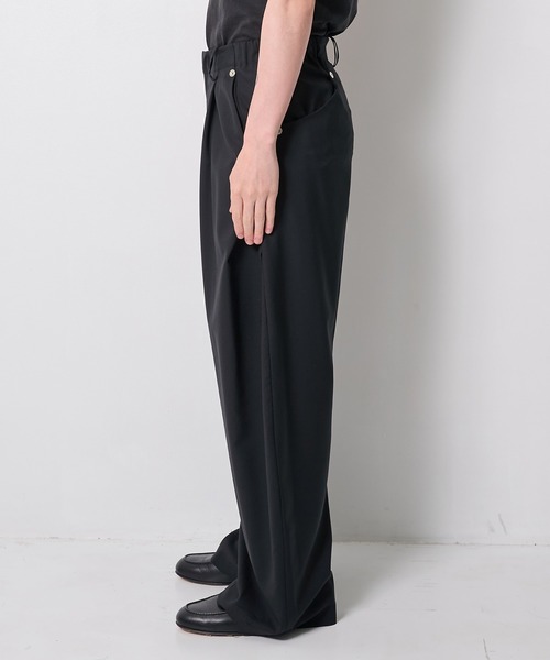 CONZ(コンズ)の「summer carve leg trousers super 110(スラックス・メンズ・ライトグレー/ブルーグレー/ブラック/ストライプ・1/3/2)」の7枚目の写真