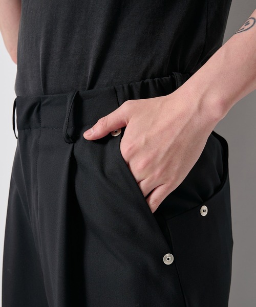 CONZ(コンズ)の「summer carve leg trousers super 110(スラックス・メンズ・ライトグレー/ブルーグレー/ブラック/ストライプ・1/3/2)」の9枚目の写真