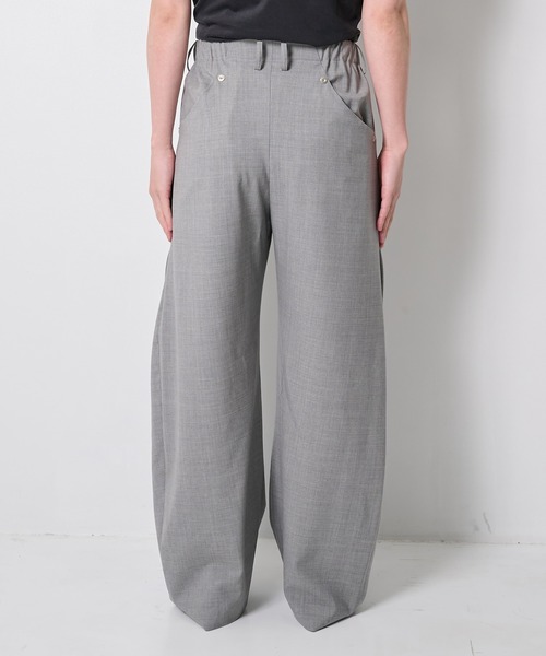 CONZ(コンズ)の「summer carve leg trousers super 110(スラックス・メンズ・ライトグレー/ブルーグレー/ブラック/ストライプ・1/3/2)」の14枚目の写真