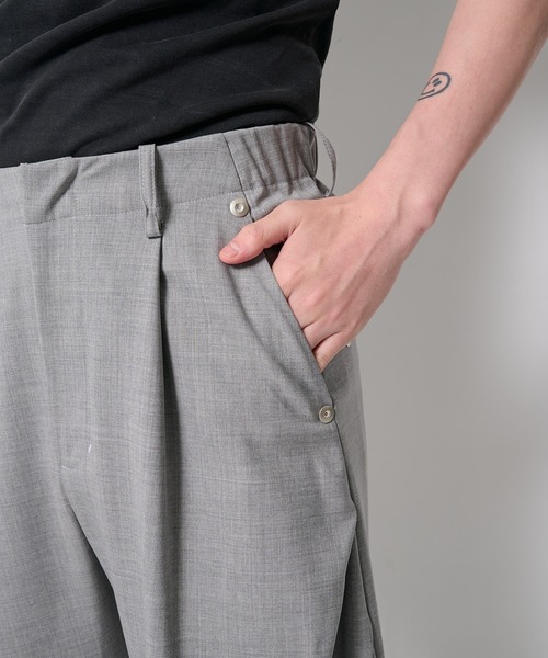 CONZ(コンズ)の「summer carve leg trousers super 110(スラックス・メンズ・ライトグレー/ブルーグレー/ブラック/ストライプ・1/3/2)」の16枚目の写真