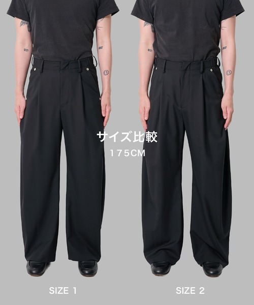 CONZ(コンズ)の「summer carve leg trousers super 110(スラックス・メンズ・ライトグレー/ブルーグレー/ブラック/ストライプ・1/3/2)」の11枚目の写真