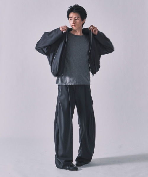 CONZ(コンズ)の「summer carve leg trousers super 110(スラックス・メンズ・ライトグレー/ブルーグレー/ブラック/ストライプ・1/3/2)」の20枚目の写真