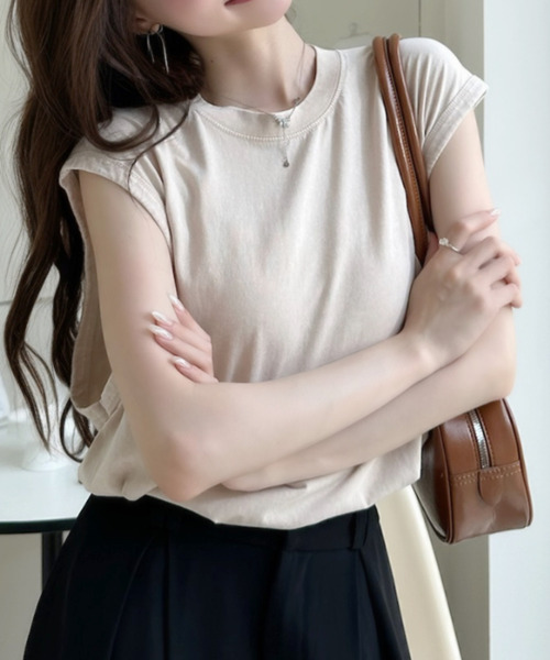 Ada.(エイダ)の「ピグメント加工 ヴィンテージ ライク タンクトップ(タンクトップ・レディース・ピンク/グレー/ベージュ/ブラック・M/L)」の21枚目の写真