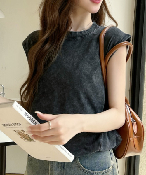 Ada.(エイダ)の「ピグメント加工 ヴィンテージ ライク タンクトップ(タンクトップ・レディース・ピンク/グレー/ベージュ/ブラック・M/L)」の12枚目の写真