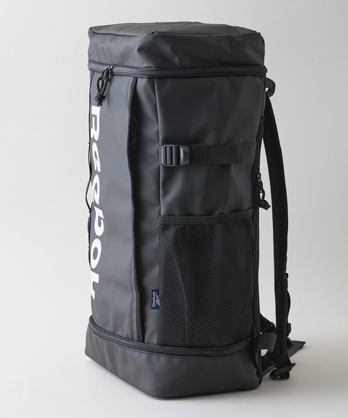 UNIIT(ユニット)の「【Reebok/リーボック】【大容量29L A4サイズ対応】ボックスバックパック PC収納ポケット付き 通勤 通学 スポーツ ジム ストリート スポーティー リュック スクエア型(バックパック/リュック・メンズ・スミクロ/ブラック・FREE)」の7枚目の写真