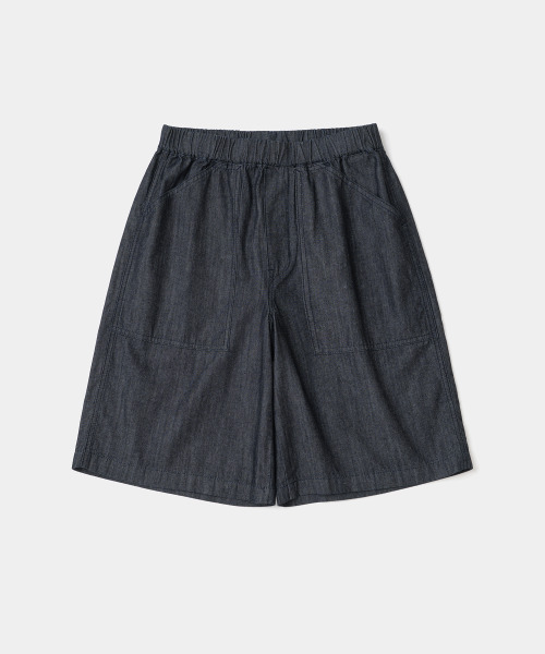 UNIFORM BRIDGE(ユニフォームブリッジ)の「banding denim shorts rinsed(デニムパンツ・メンズ・その他・X-LARGE/SMALL/MEDIUM/LARGE)」の1枚目の写真