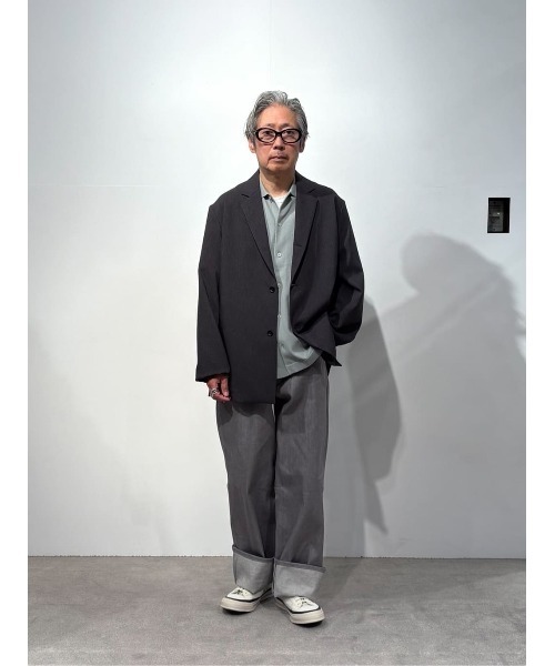 ESTNATION(エストネーション)の「ESTNATION / 和紙ニット シャツ(シャツ/ブラウス・メンズ・ライトグレー/コーラル/ダークブラウン・MEDIUM/LARGE)」の18枚目の写真