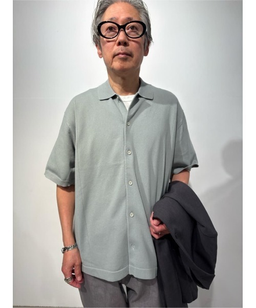 ESTNATION(エストネーション)の「ESTNATION / 和紙ニット シャツ(シャツ/ブラウス・メンズ・ライトグレー/コーラル/ダークブラウン・MEDIUM/LARGE)」の19枚目の写真