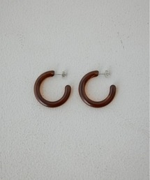 アクリルフープピアス