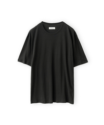 BROWNYARD（ブラウンヤード）の「カシミヤハーフスリーブ、ブラック（Tシャツ/カットソー）」