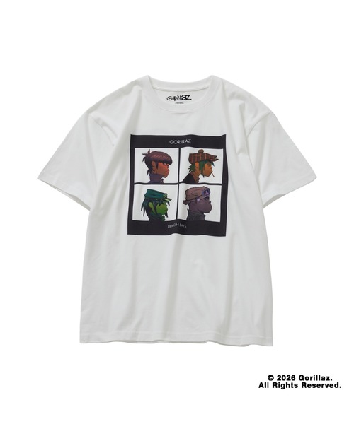 bonjour records（ボンジュールレコーズ）の「Gorillaz/ゴリラズ for bonjour records Official T-shirt（Tシャツ/カットソー・メンズ・ホワイト/ブラック系その他2/ブラック系その他3/ブラック系その他/ブラック/ホワイト系その他2/ホワイト系その他3/ホワイト系その他・L/M/XL）」の5枚目の写真