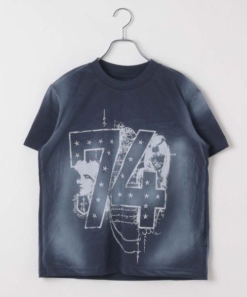 LAND MUSEUM（ランドミュージアム）の「LAND MUSEUM／スタッズナンバーＴ（Tシャツ/カットソー・メンズ・ブラック/ネイビー・LARGE/MEDIUM）」の10枚目の写真