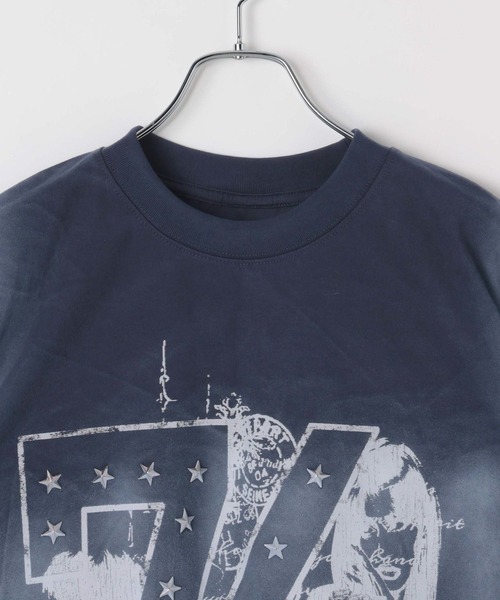 LAND MUSEUM（ランドミュージアム）の「LAND MUSEUM／スタッズナンバーＴ（Tシャツ/カットソー・メンズ・ブラック/ネイビー・LARGE/MEDIUM）」の11枚目の写真