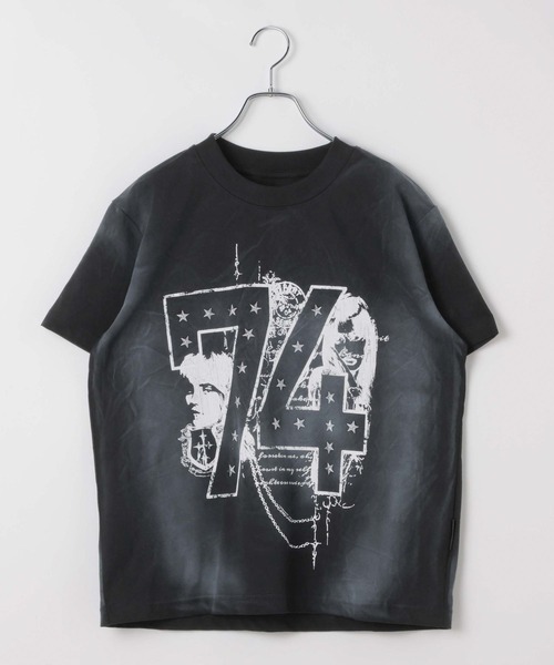 LAND MUSEUM（ランドミュージアム）の「LAND MUSEUM／スタッズナンバーＴ（Tシャツ/カットソー・メンズ・ブラック/ネイビー・LARGE/MEDIUM）」の5枚目の写真