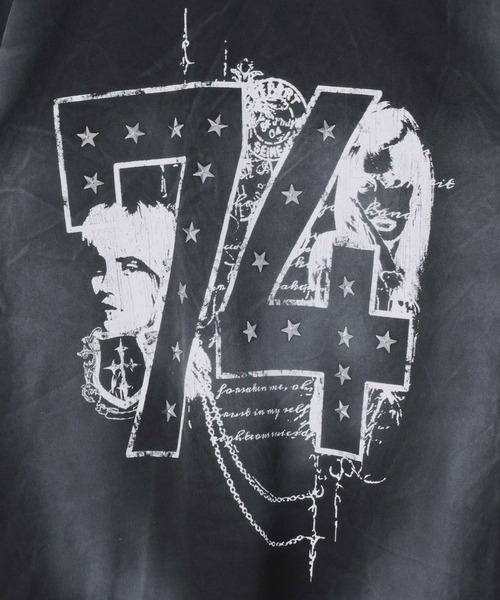 LAND MUSEUM（ランドミュージアム）の「LAND MUSEUM／スタッズナンバーＴ（Tシャツ/カットソー・メンズ・ブラック/ネイビー・LARGE/MEDIUM）」の6枚目の写真