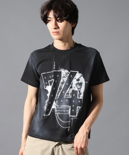 LAND MUSEUM（ランドミュージアム）の「LAND MUSEUM／スタッズナンバーＴ（Tシャツ/カットソー・メンズ・ブラック/ネイビー・LARGE/MEDIUM）」の17枚目の写真