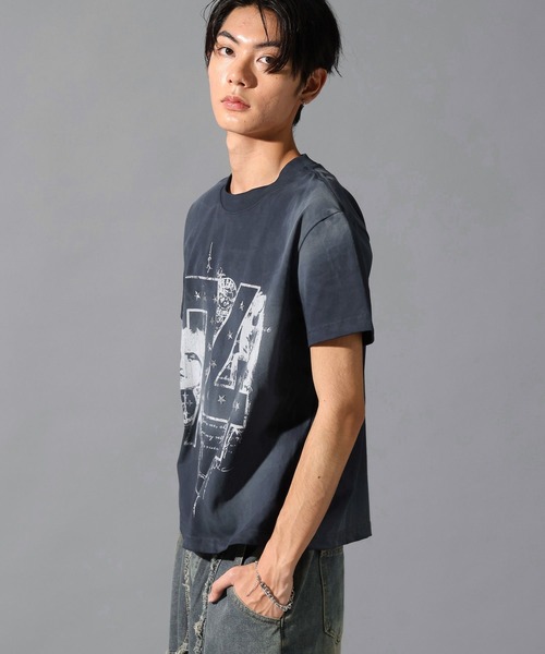 LAND MUSEUM（ランドミュージアム）の「LAND MUSEUM／スタッズナンバーＴ（Tシャツ/カットソー・メンズ・ブラック/ネイビー・LARGE/MEDIUM）」の21枚目の写真