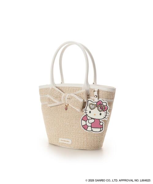 SAMANTHAVEGA(サマンサベガ)の「サンリオキャラクターズコレクション「ハローキティ」 かごバッグ(ハンドバッグ・レディース・ホワイト・FREE)」の2枚目の写真