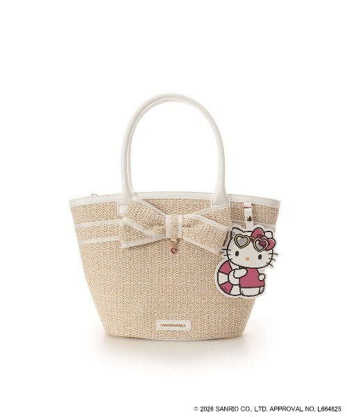 SAMANTHAVEGA(サマンサベガ)の「サンリオキャラクターズコレクション「ハローキティ」 かごバッグ(ハンドバッグ・レディース・ホワイト・FREE)」の8枚目の写真