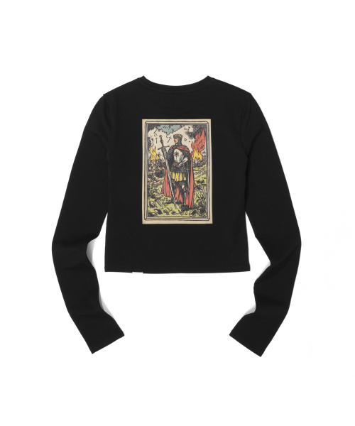 EXTRAORDINARY(エクストラオーディナリー)の「KING TAROT LONG SLEEVE BLACK(Tシャツ/カットソー・レディース・その他・F)」の3枚目の写真