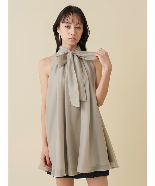 SNIDEL（スナイデル）の「アメスリチュニックブラウス（シャツ/ブラウス・レディース・ホワイト/ブラック/カーキ・F）」の3枚目の写真