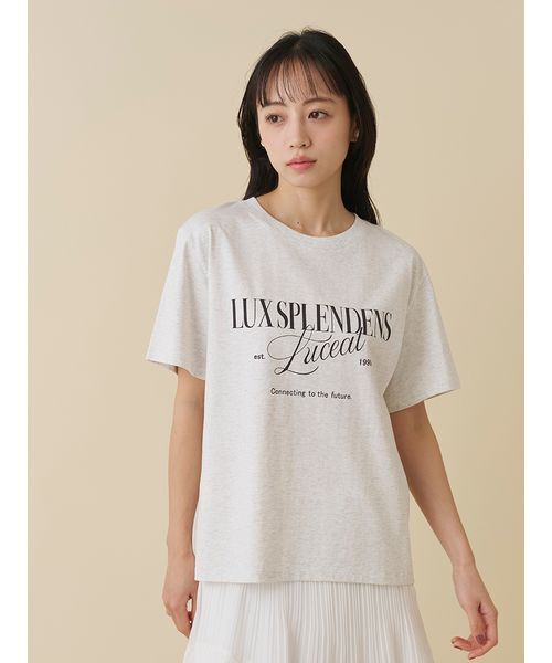 SNIDEL(スナイデル)の「ロゴTシャツ(Tシャツ/カットソー・レディース・グレー/ホワイト/ピンク・F)」の21枚目の写真