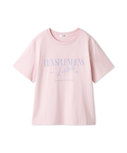 SNIDEL(スナイデル)の「ロゴTシャツ(Tシャツ/カットソー・レディース・グレー/ホワイト/ピンク・F)」の3枚目の写真