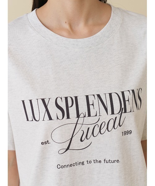 SNIDEL(スナイデル)の「ロゴTシャツ(Tシャツ/カットソー・レディース・グレー/ホワイト/ピンク・F)」の10枚目の写真