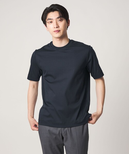 A DAY IN THE LIFE UNITED ARROWS(アデイインザライフユナイテッドアローズ)の「シルケット スムース 3D ジャケット Tシャツ-接触冷感・UVカット-<A DAY IN THE LIFE>(Tシャツ/カットソー・メンズ・ホワイト/ネイビー/ダークグレー・S/L/M/XL)」の3枚目の写真