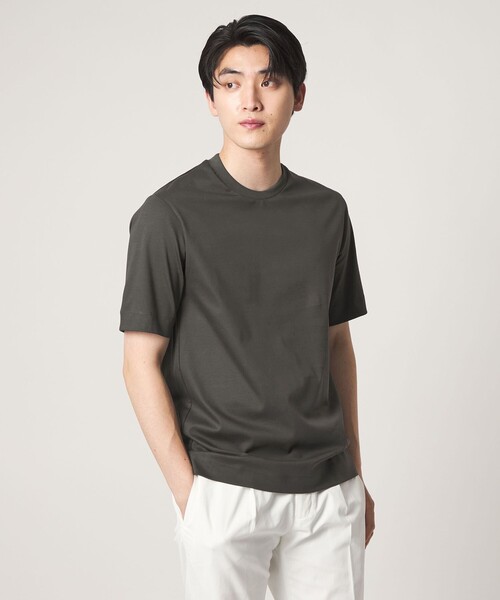 A DAY IN THE LIFE UNITED ARROWS(アデイインザライフユナイテッドアローズ)の「シルケット スムース 3D ジャケット Tシャツ-接触冷感・UVカット-<A DAY IN THE LIFE>(Tシャツ/カットソー・メンズ・ホワイト/ネイビー/ダークグレー・S/L/M/XL)」の7枚目の写真
