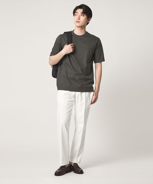 A DAY IN THE LIFE UNITED ARROWS(アデイインザライフユナイテッドアローズ)の「シルケット スムース 3D ジャケット Tシャツ-接触冷感・UVカット-<A DAY IN THE LIFE>(Tシャツ/カットソー・メンズ・ホワイト/ネイビー/ダークグレー・S/L/M/XL)」の8枚目の写真