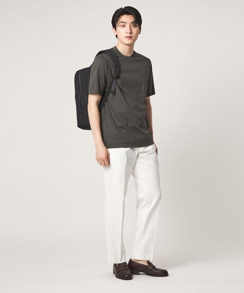 A DAY IN THE LIFE UNITED ARROWS(アデイインザライフユナイテッドアローズ)の「シルケット スムース 3D ジャケット Tシャツ-接触冷感・UVカット-<A DAY IN THE LIFE>(Tシャツ/カットソー・メンズ・ホワイト/ネイビー/ダークグレー・S/L/M/XL)」の9枚目の写真
