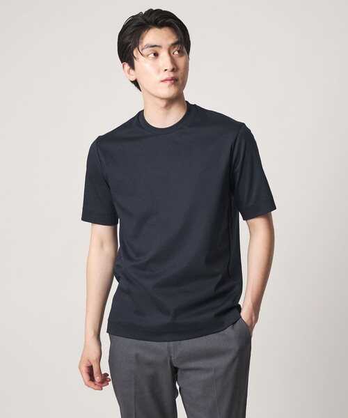 A DAY IN THE LIFE UNITED ARROWS(アデイインザライフユナイテッドアローズ)の「シルケット スムース 3D ジャケット Tシャツ-接触冷感・UVカット-<A DAY IN THE LIFE>(Tシャツ/カットソー・メンズ・ホワイト/ネイビー/ダークグレー・S/L/M/XL)」の10枚目の写真