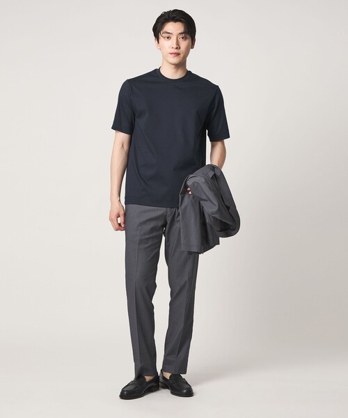 A DAY IN THE LIFE UNITED ARROWS(アデイインザライフユナイテッドアローズ)の「シルケット スムース 3D ジャケット Tシャツ-接触冷感・UVカット-<A DAY IN THE LIFE>(Tシャツ/カットソー・メンズ・ホワイト/ネイビー/ダークグレー・S/L/M/XL)」の11枚目の写真