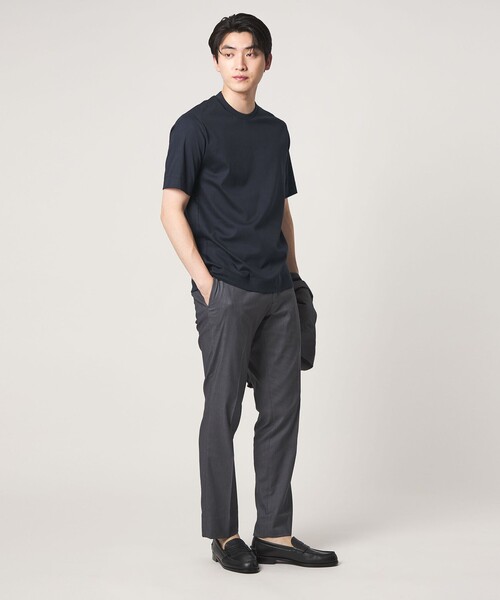 A DAY IN THE LIFE UNITED ARROWS(アデイインザライフユナイテッドアローズ)の「シルケット スムース 3D ジャケット Tシャツ-接触冷感・UVカット-<A DAY IN THE LIFE>(Tシャツ/カットソー・メンズ・ホワイト/ネイビー/ダークグレー・S/L/M/XL)」の12枚目の写真