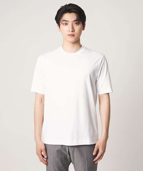 A DAY IN THE LIFE UNITED ARROWS(アデイインザライフユナイテッドアローズ)の「シルケット スムース 3D ジャケット Tシャツ-接触冷感・UVカット-<A DAY IN THE LIFE>(Tシャツ/カットソー・メンズ・ホワイト/ネイビー/ダークグレー・S/L/M/XL)」の13枚目の写真