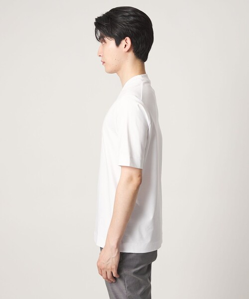 A DAY IN THE LIFE UNITED ARROWS(アデイインザライフユナイテッドアローズ)の「シルケット スムース 3D ジャケット Tシャツ-接触冷感・UVカット-<A DAY IN THE LIFE>(Tシャツ/カットソー・メンズ・ホワイト/ネイビー/ダークグレー・S/L/M/XL)」の14枚目の写真