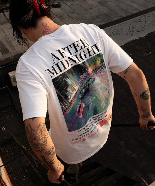 HUF(ハフ)の「AFTER MIDNIGHT TEE(Tシャツ/カットソー・メンズ・ブラック/ホワイト・XL/L/XXL/S/M)」の1枚目の写真